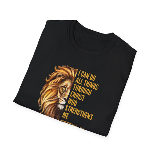 "I Can Do All Things Through Christ" - Unisex Softstyle T-Shirt