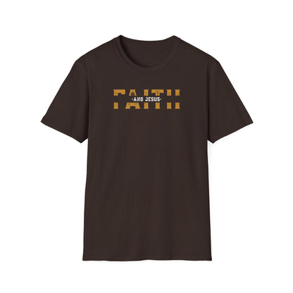 Faith and Jesus  Unisex Softstyle T-Shirt