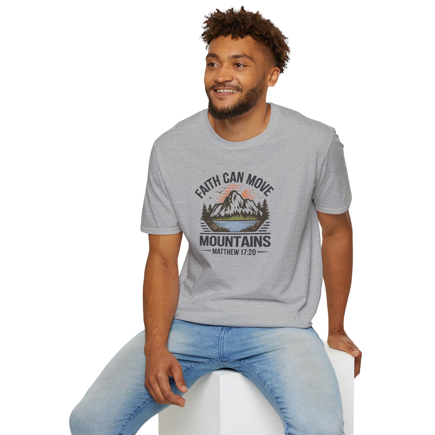 "Faith Can Move Mountains" D-1 Unisex Softstyle T-Shirt