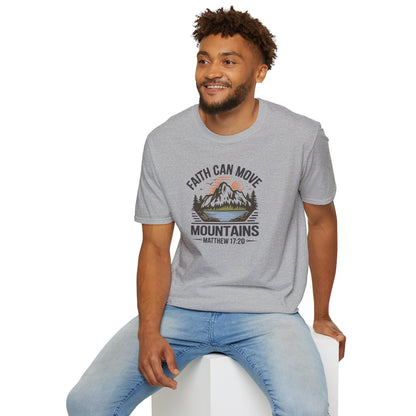 "Faith Can Move Mountains" D-1 Unisex Softstyle T-Shirt