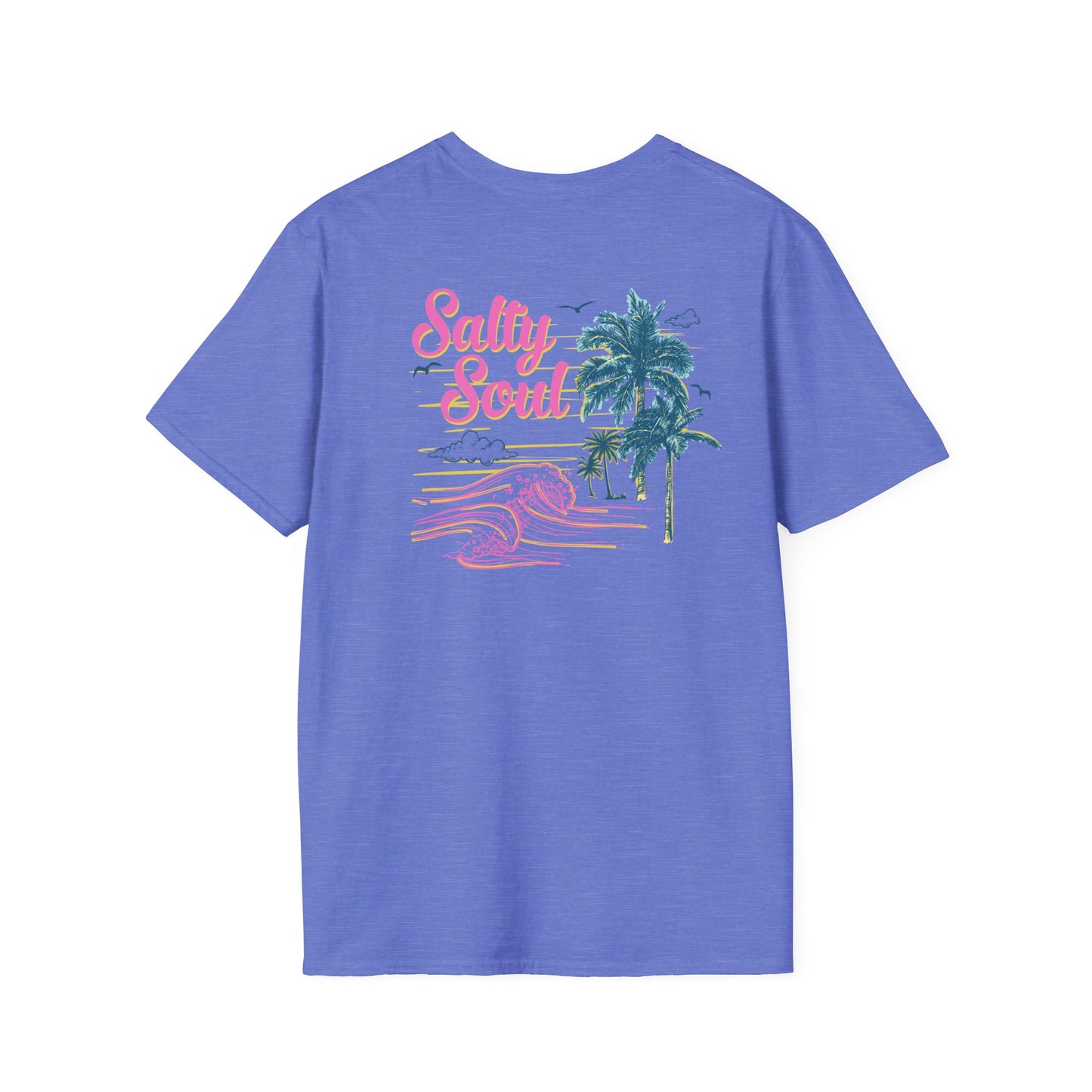 "Salty Soul" Back Print Unisex Softstyle T-Shirt