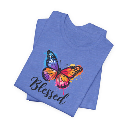 Color Splat Butterfly Unisex Softstyle T-Shirt