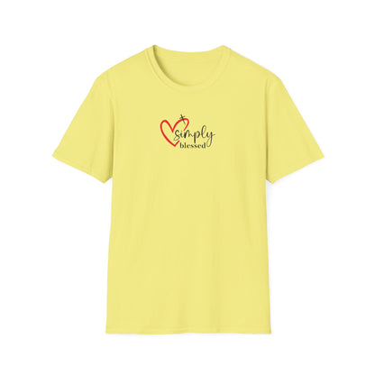 "Simply Blessed" Unisex Softstyle T-Shirt