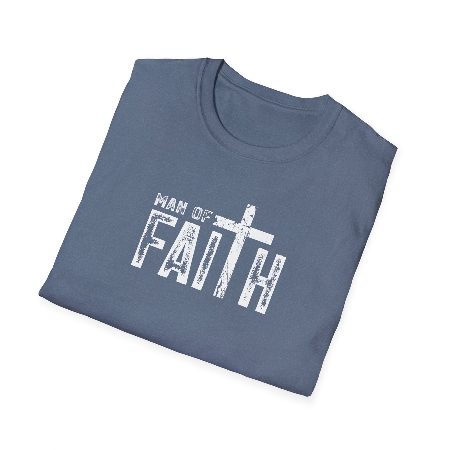"Man of Faith" Retro Unisex Softstyle T-Shirt