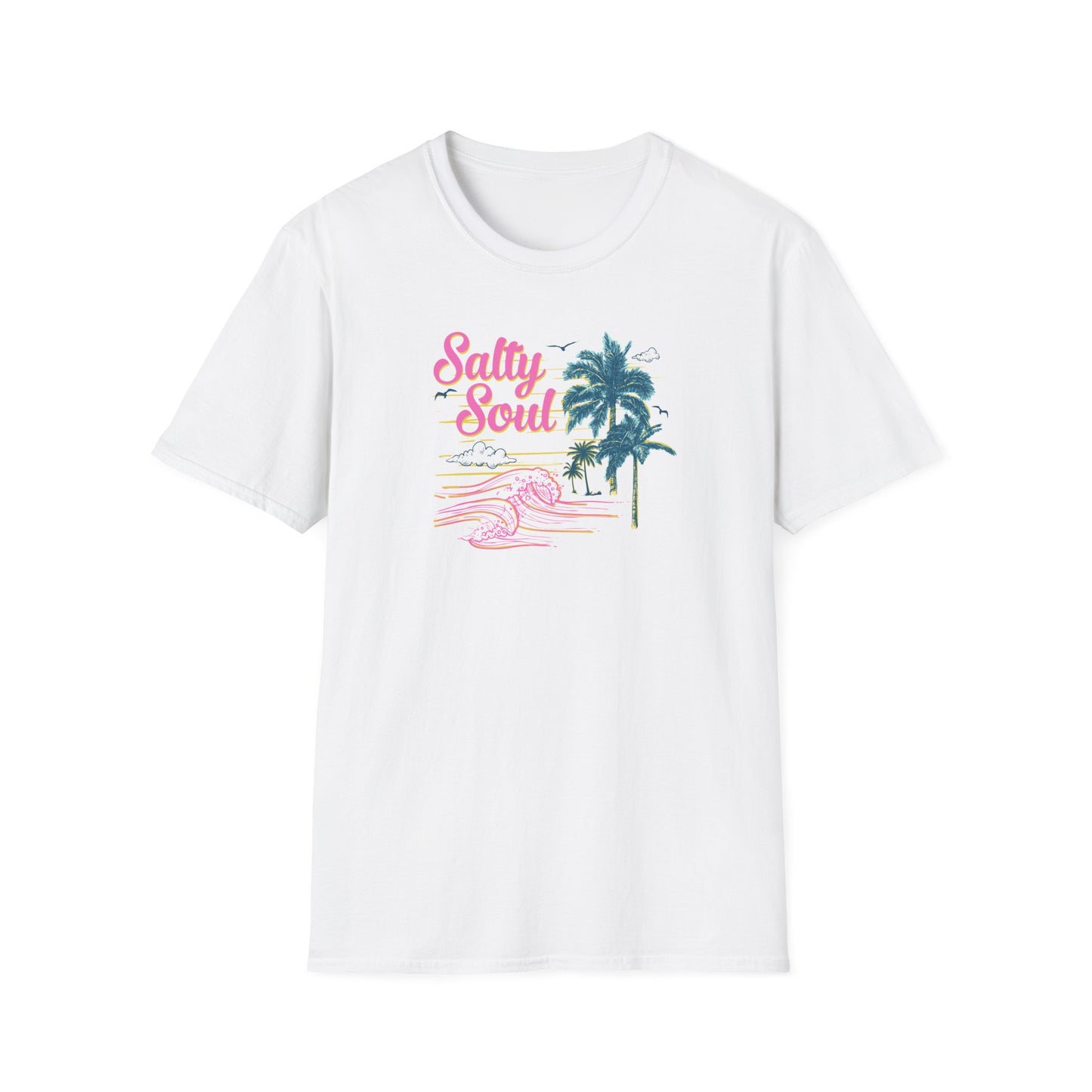 "Salty Soul" Front Print Unisex Softstyle T-Shirt
