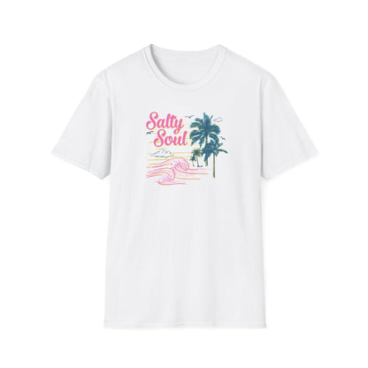 "Salty Soul" Front Print Unisex Softstyle T-Shirt