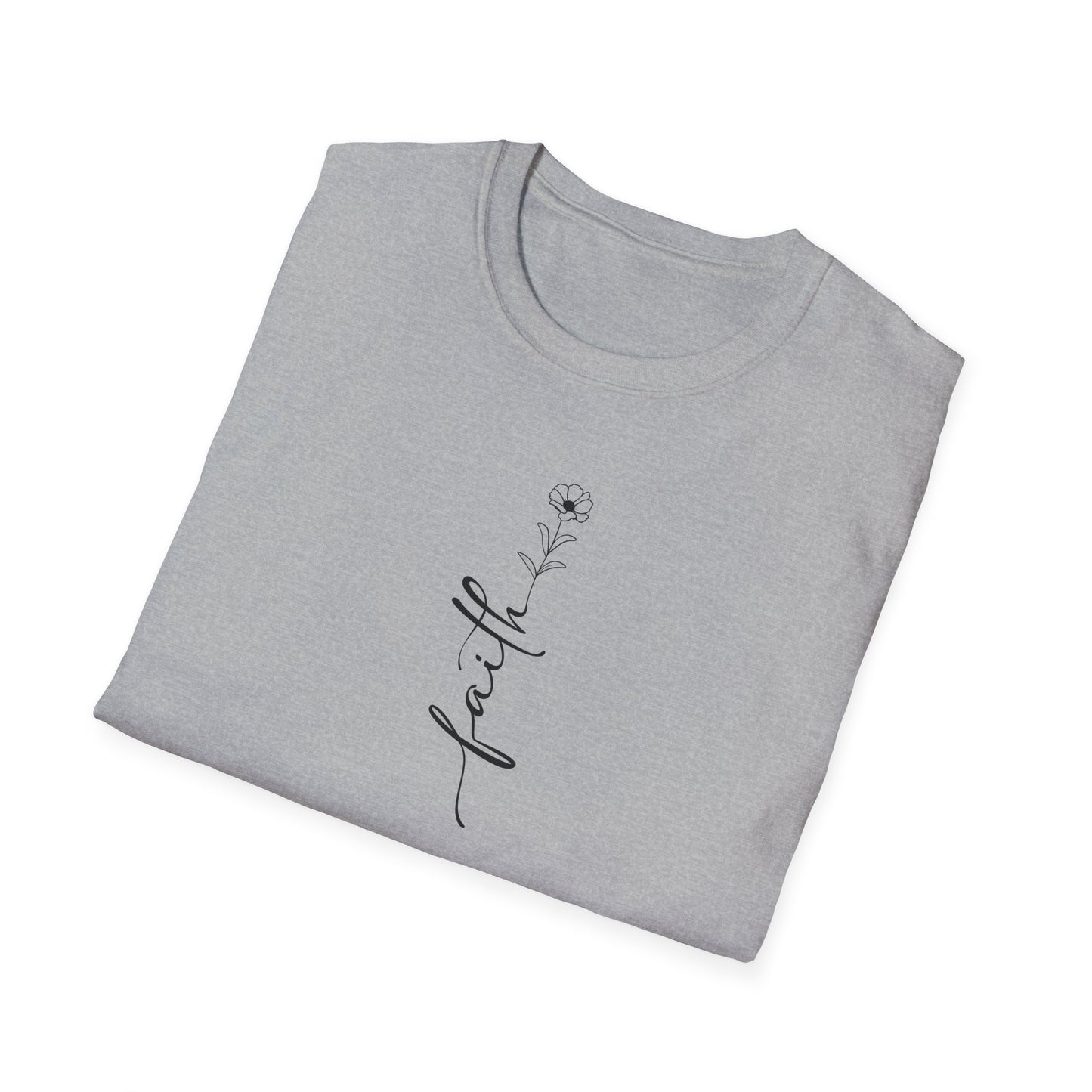 Faith Flower Unisex Softstyle T-Shirt