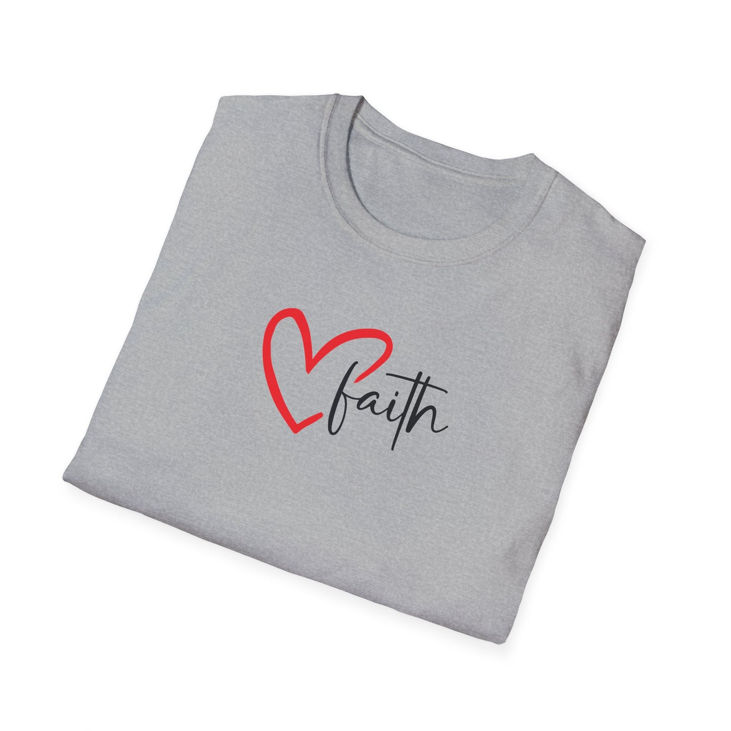 Faith Heart - Unisex Softstyle T-Shirt