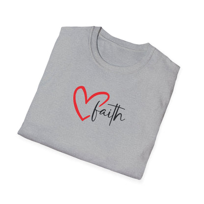 Faith Heart - Unisex Softstyle T-Shirt