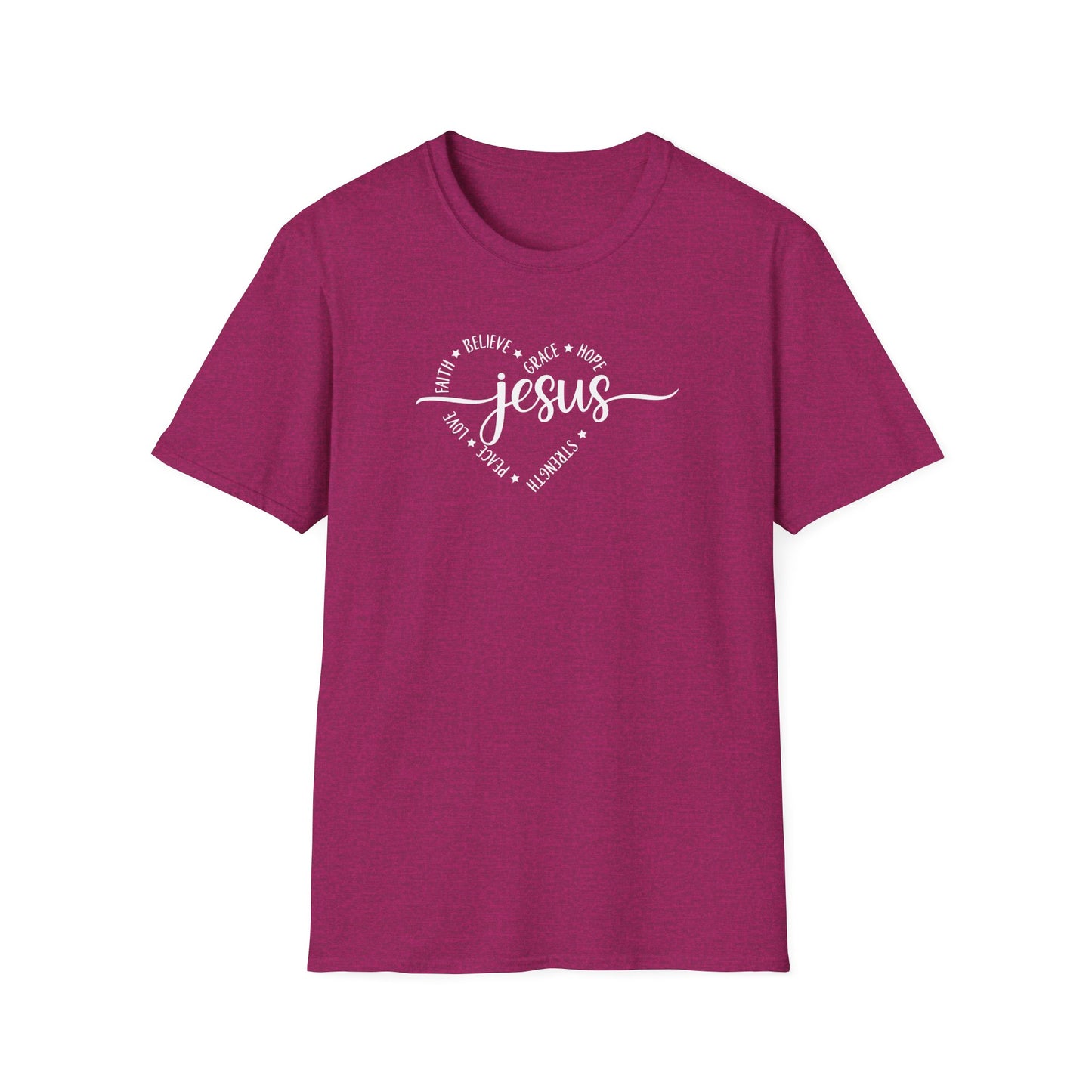 Heart-Jesus Unisex Softstyle T-Shirt