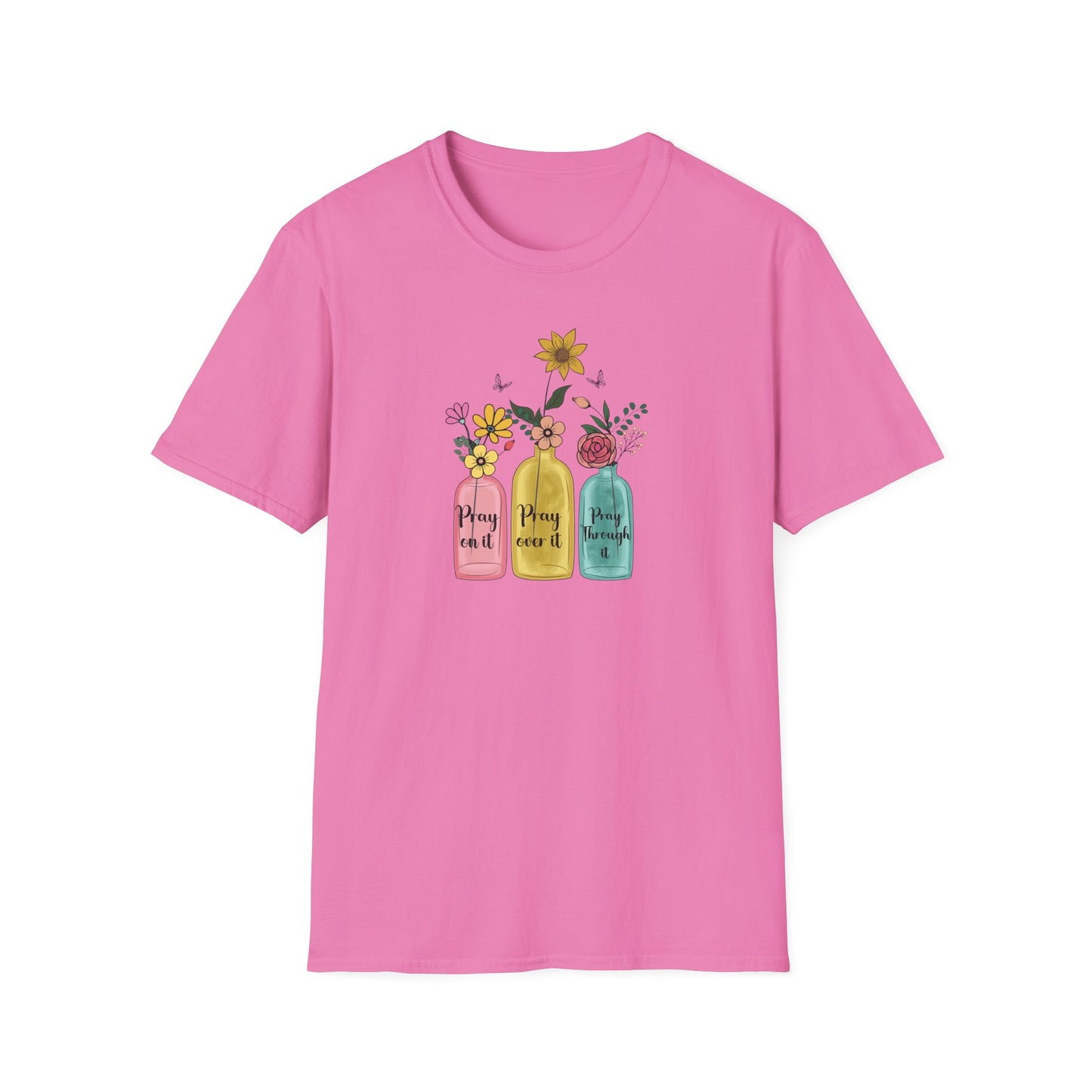 Jars of Flowers Unisex Softstyle T-Shirt