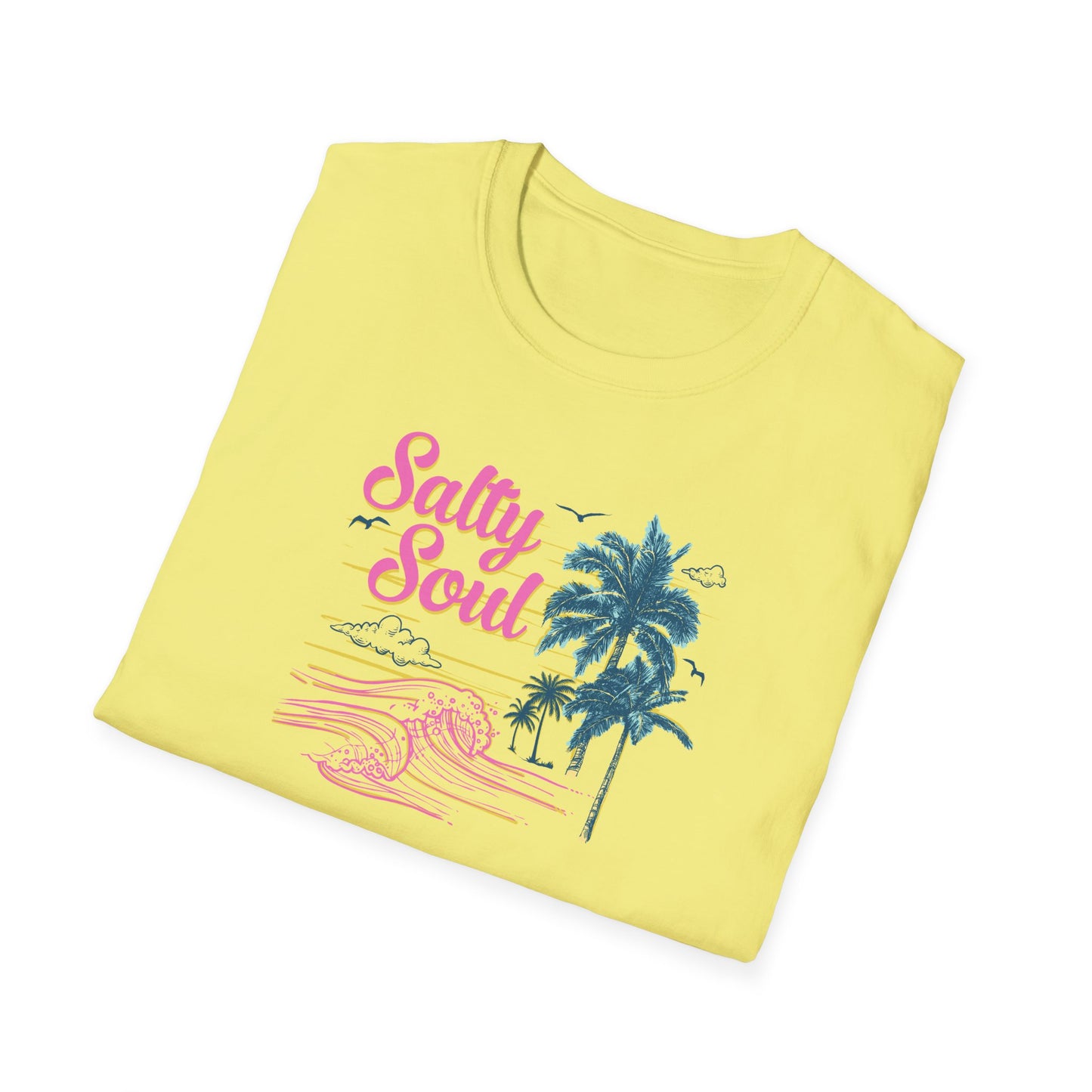 "Salty Soul" Front Print Unisex Softstyle T-Shirt