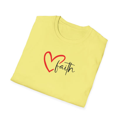 Faith Heart - Unisex Softstyle T-Shirt