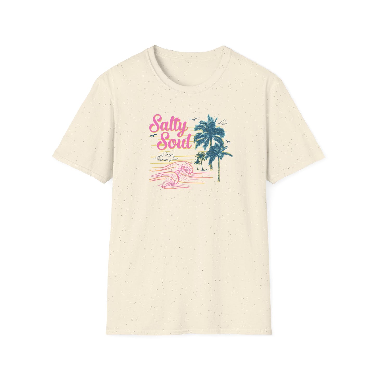 "Salty Soul" Front Print Unisex Softstyle T-Shirt