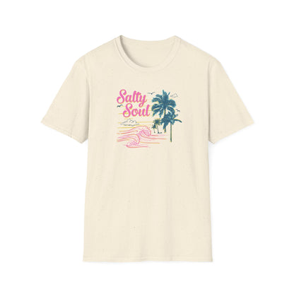 "Salty Soul" Front Print Unisex Softstyle T-Shirt