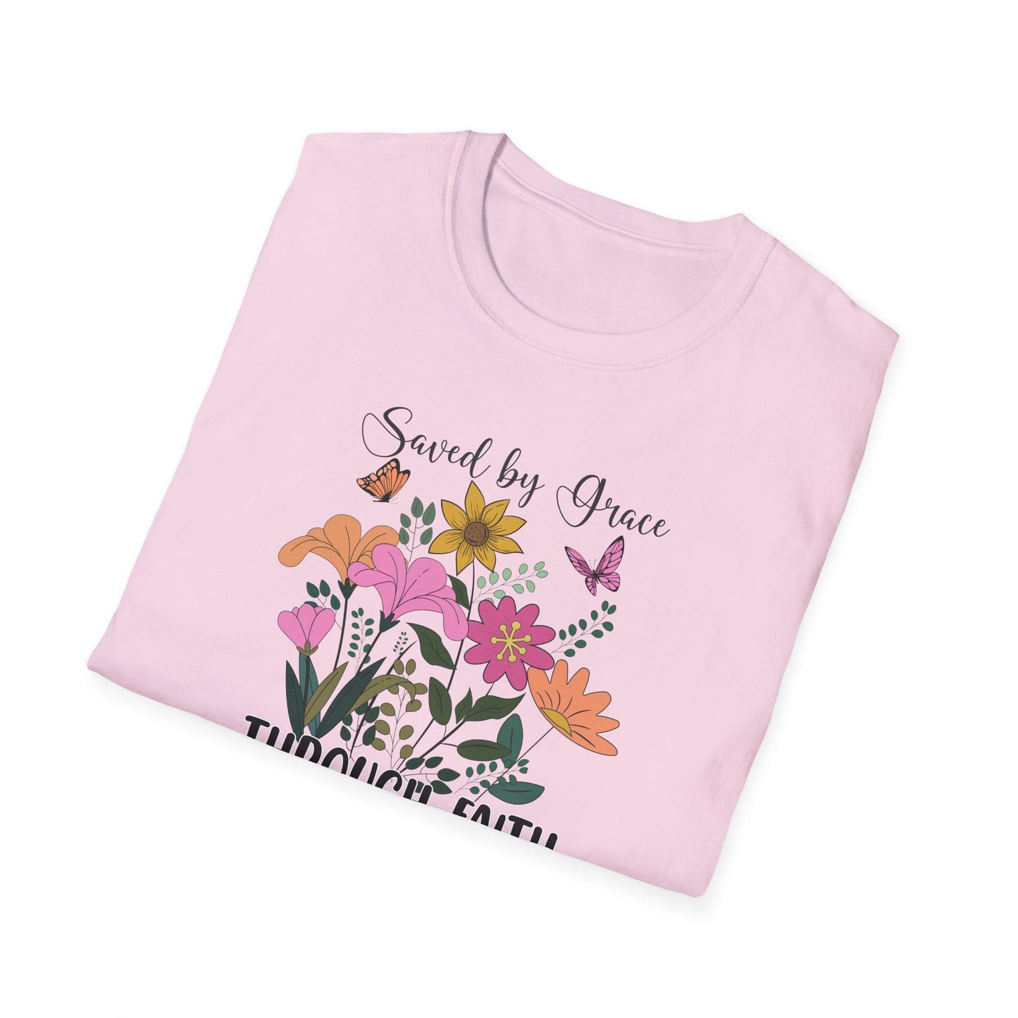 "Saved By Grace" Unisex Softstyle T-Shirt