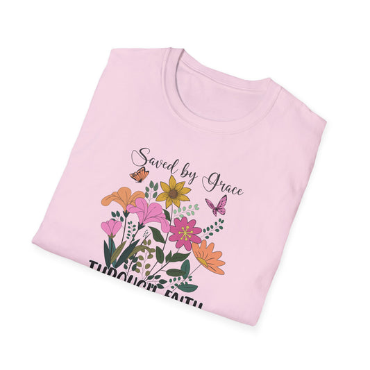 "Saved By Grace" Unisex Softstyle T-Shirt