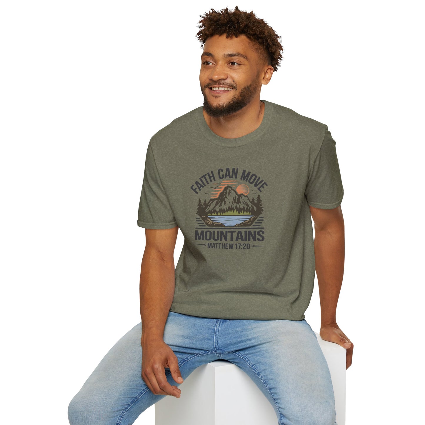 "Faith Can Move Mountains" D-1 Unisex Softstyle T-Shirt