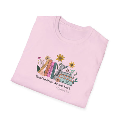 Flowers & Books Unisex Softstyle T-Shirt