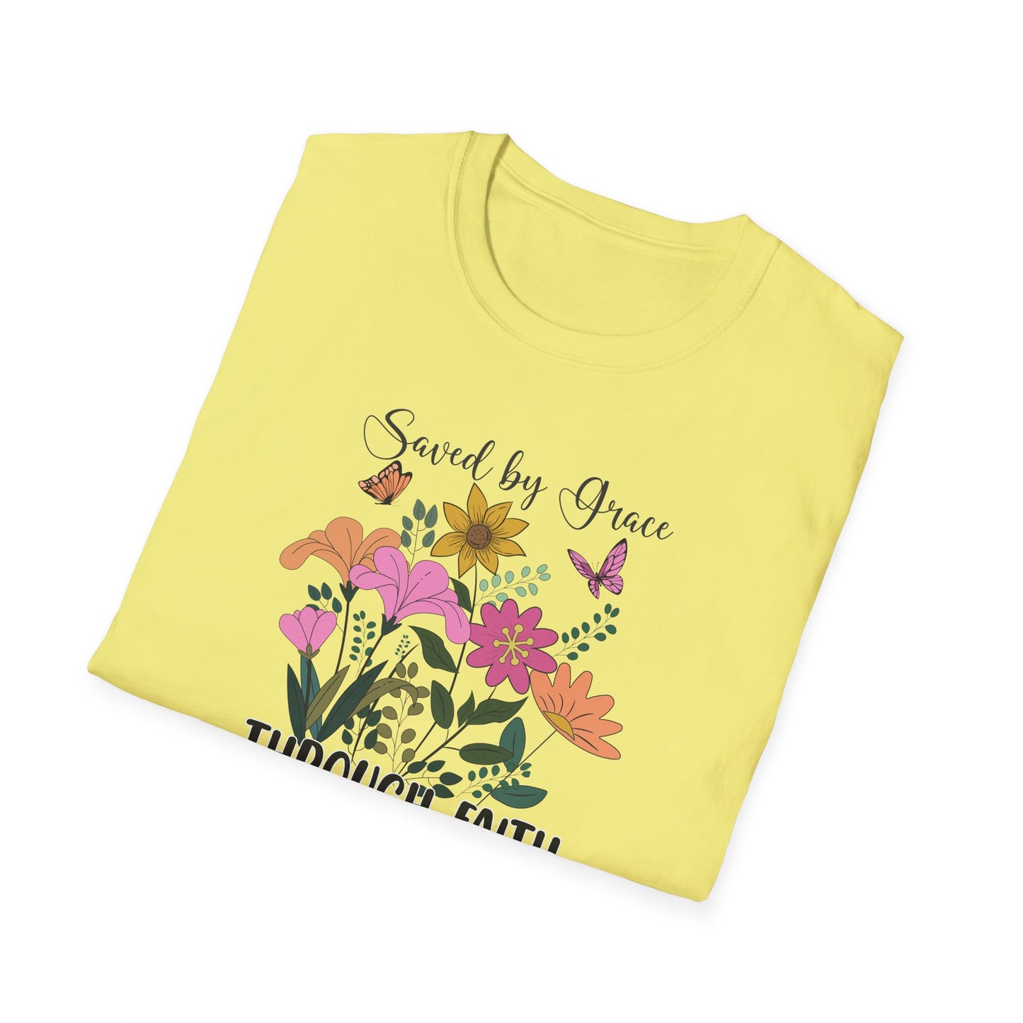 "Saved By Grace" Unisex Softstyle T-Shirt