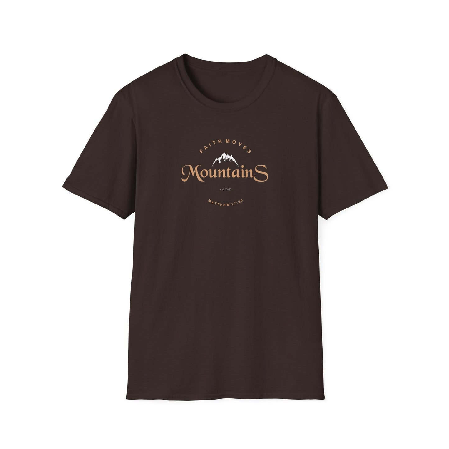 Faith Moves Mountains Unisex Softstyle T-Shirt