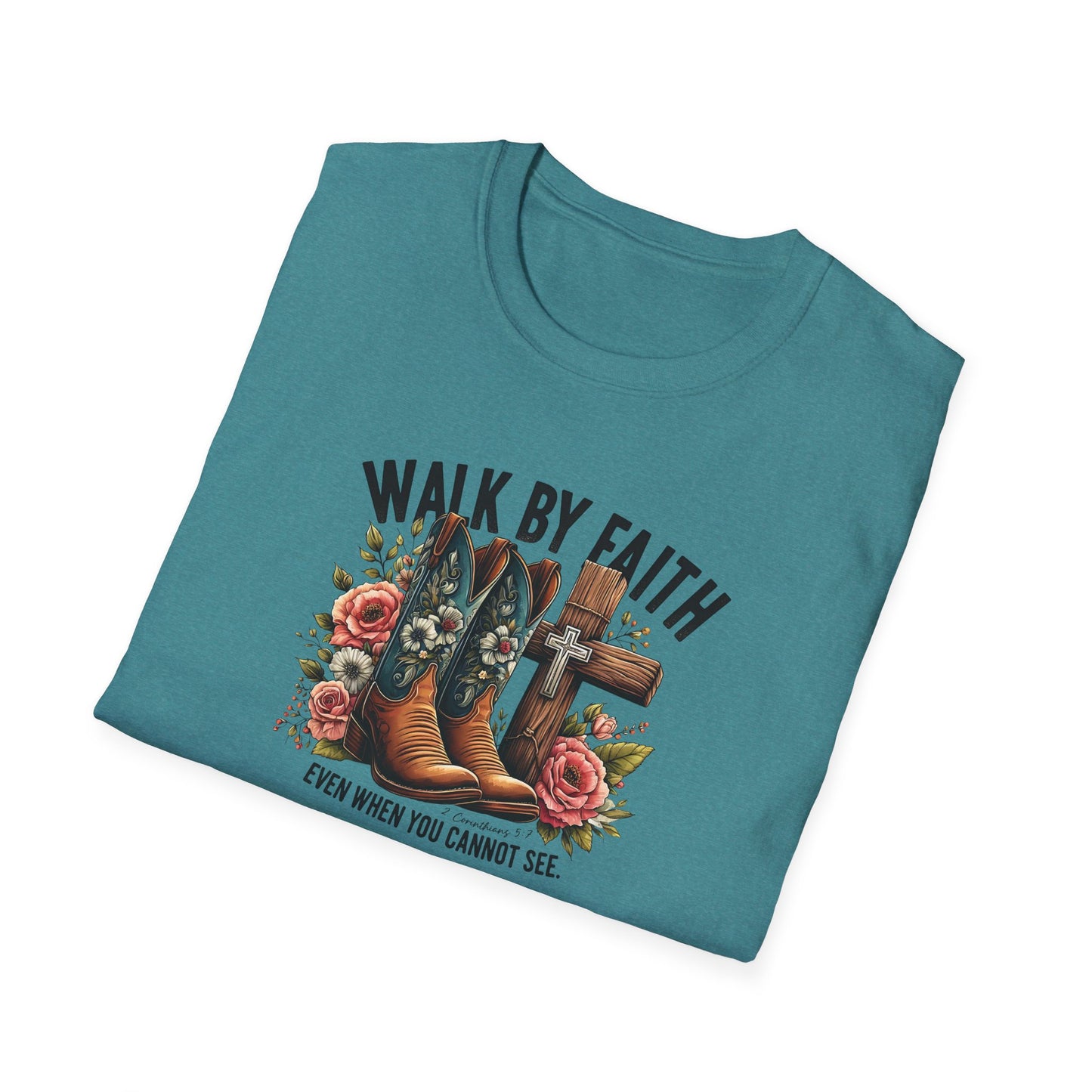 "Walk by Faith" Graphic T-Shirt for Faith-Loving Souls