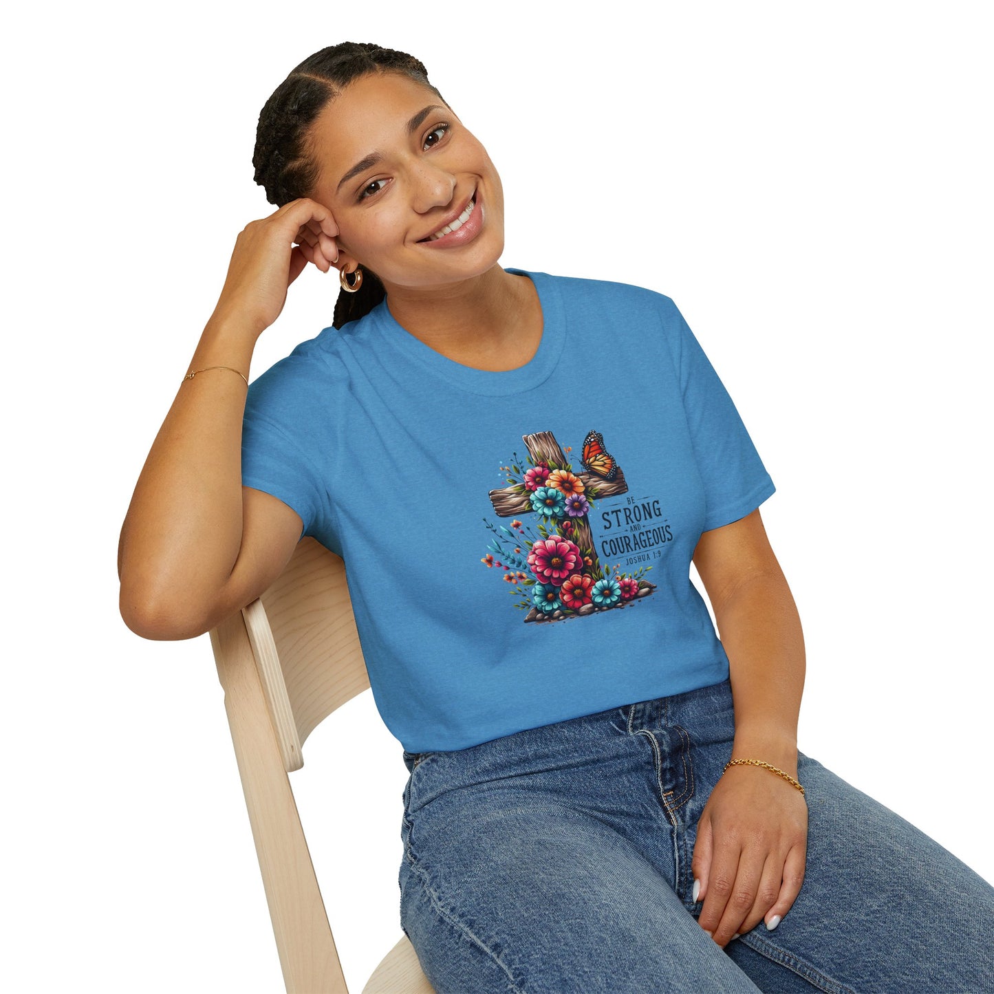 "Be Strong and Courageous" Unisex Softstyle T-Shirt