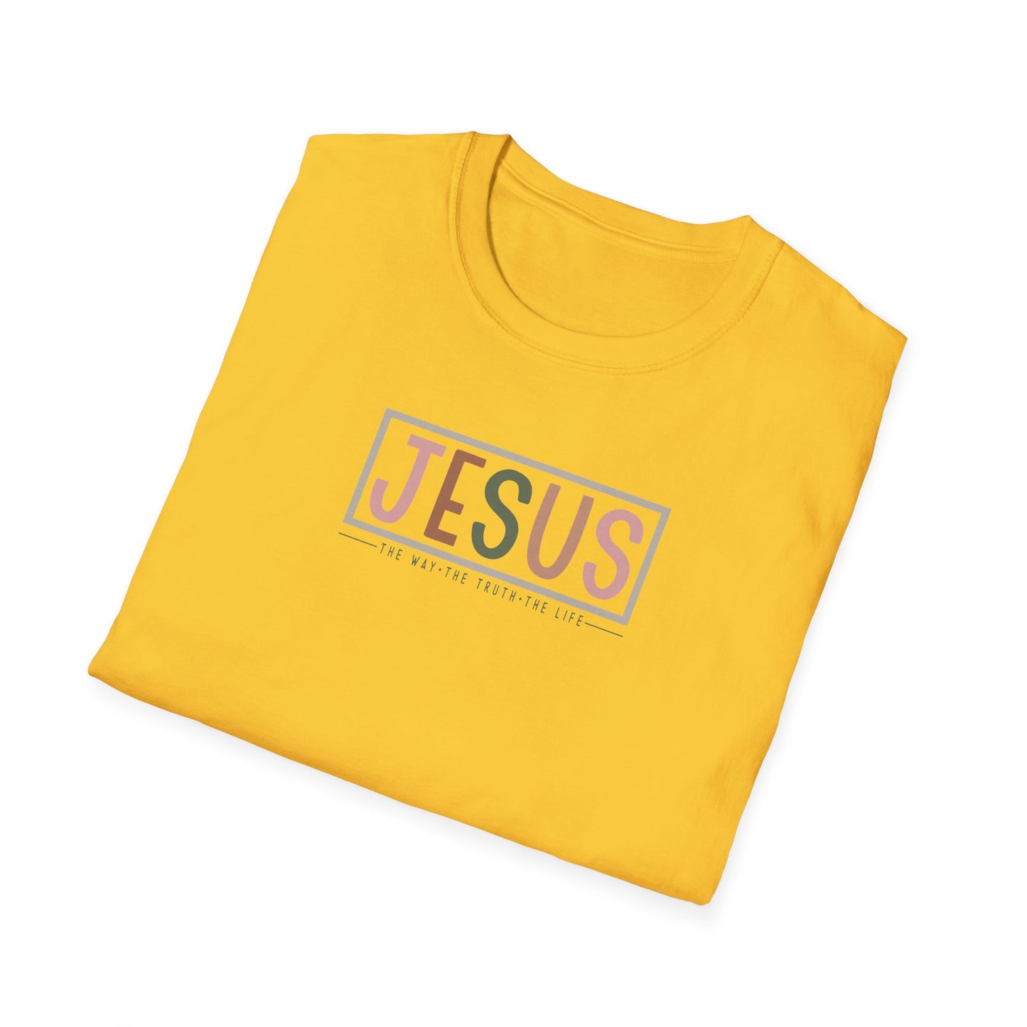 "Jesus - The Way The Truth The Life" Unisex Softstyle T-Shirt