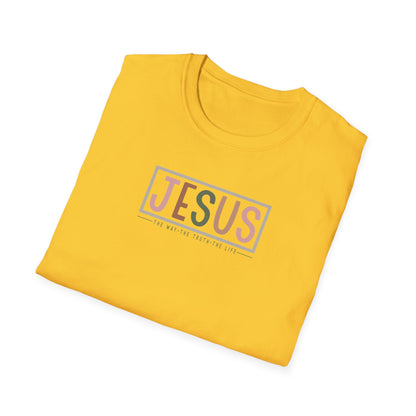 "Jesus - The Way The Truth The Life" Unisex Softstyle T-Shirt