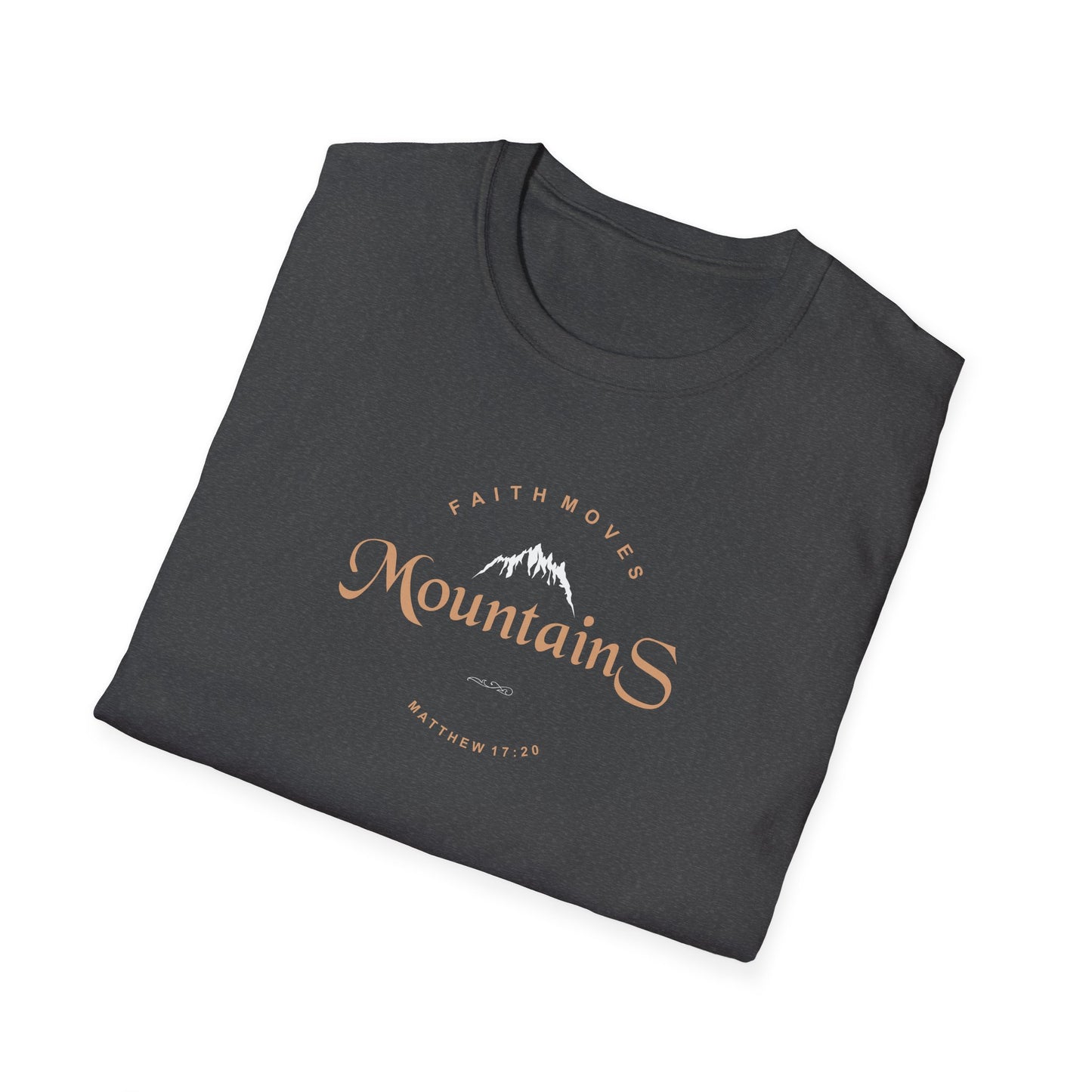 Faith Moves Mountains Unisex Softstyle T-Shirt