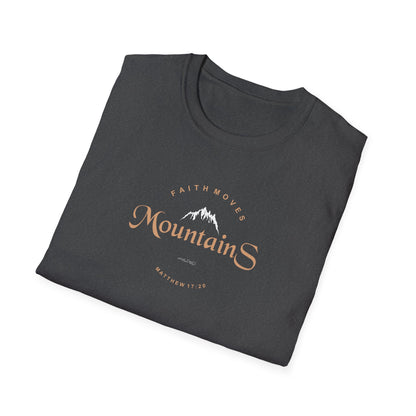 Faith Moves Mountains Unisex Softstyle T-Shirt