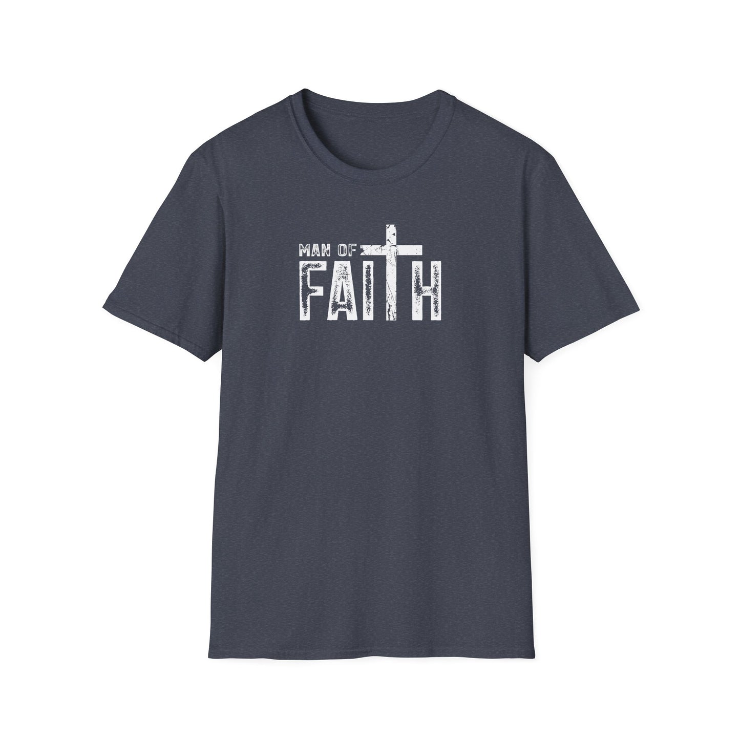 "Man of Faith" Retro Unisex Softstyle T-Shirt