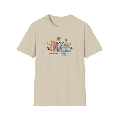 Flowers & Books Unisex Softstyle T-Shirt