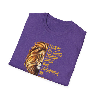 "I Can Do All Things Through Christ" - Unisex Softstyle T-Shirt