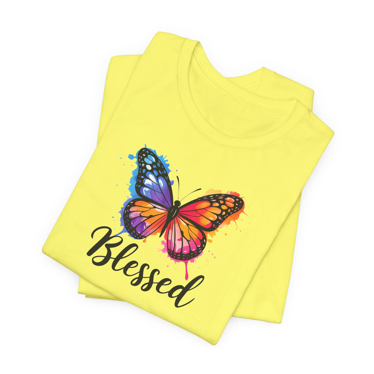 Color Splat Butterfly Unisex Softstyle T-Shirt