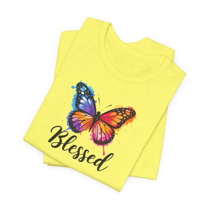 Color Splat Butterfly Unisex Softstyle T-Shirt