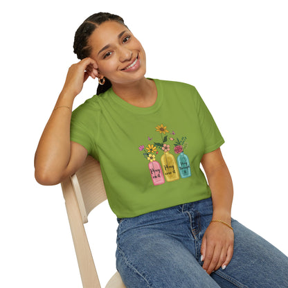 Jars of Flowers Unisex Softstyle T-Shirt