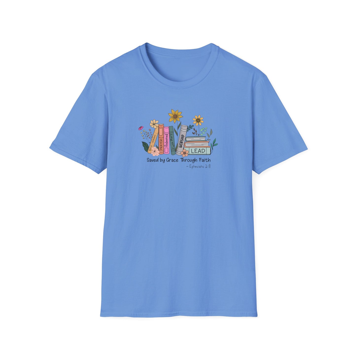 Flowers & Books Unisex Softstyle T-Shirt