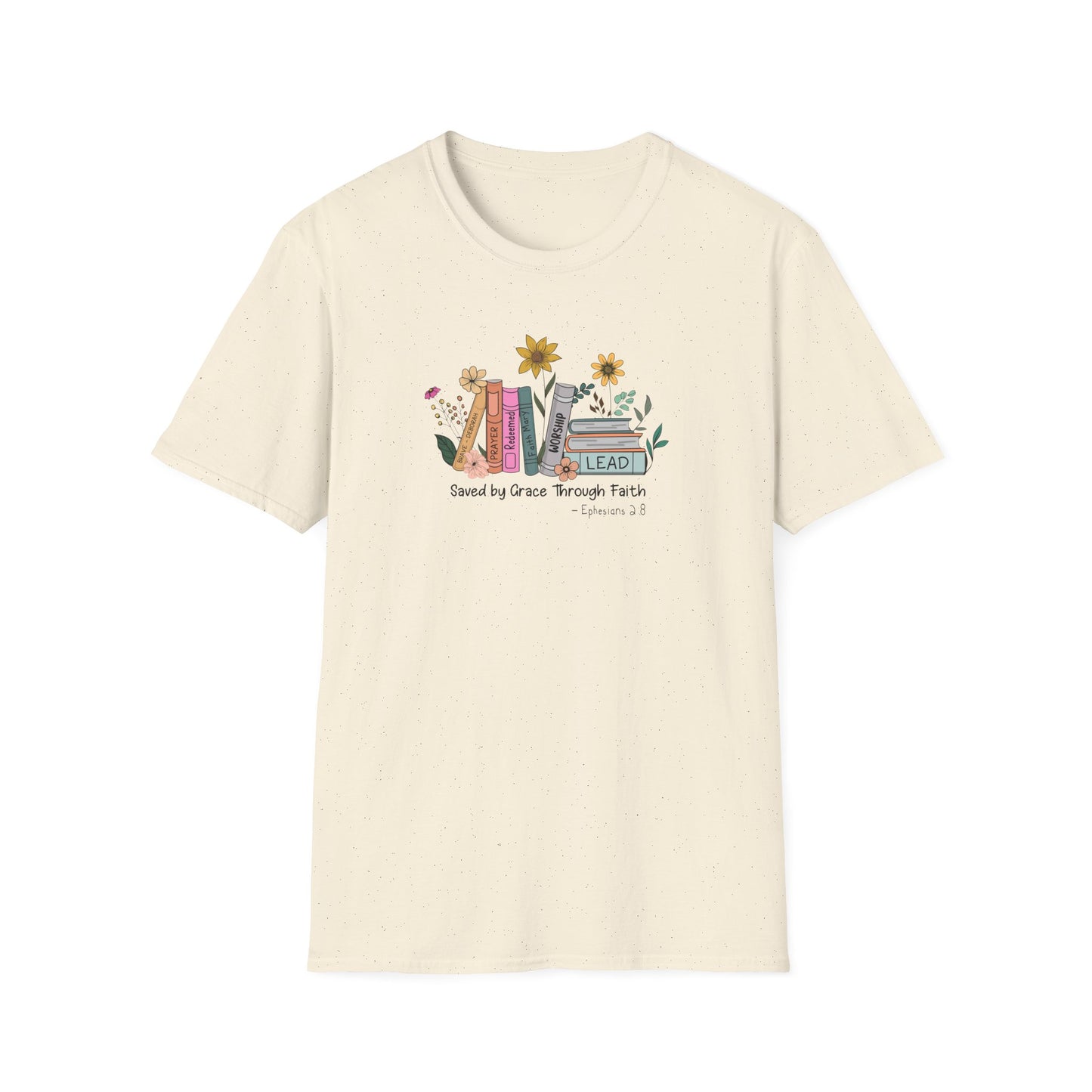 Flowers & Books Unisex Softstyle T-Shirt