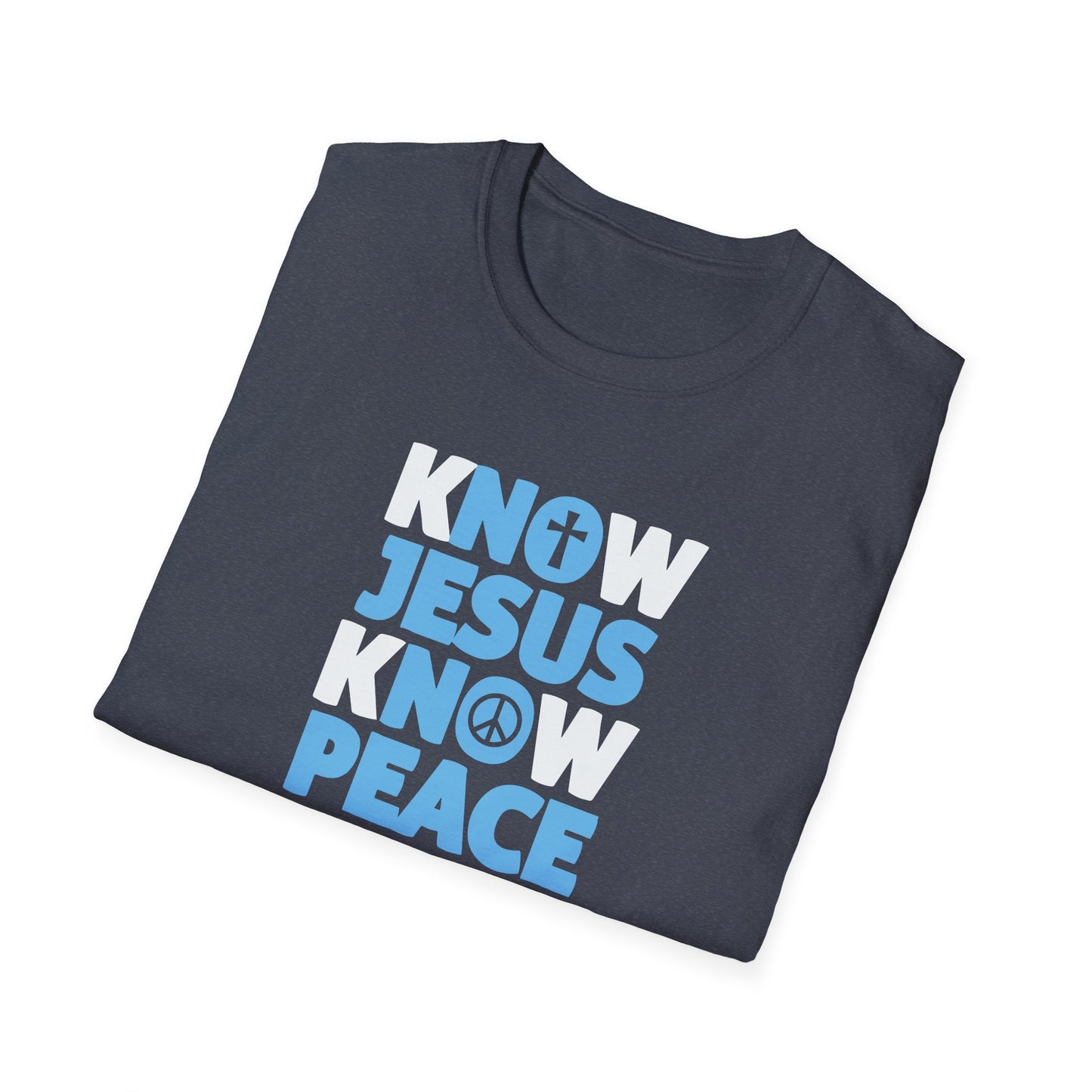 "Know Jesus Know Peace" Unisex Softstyle T-Shirt