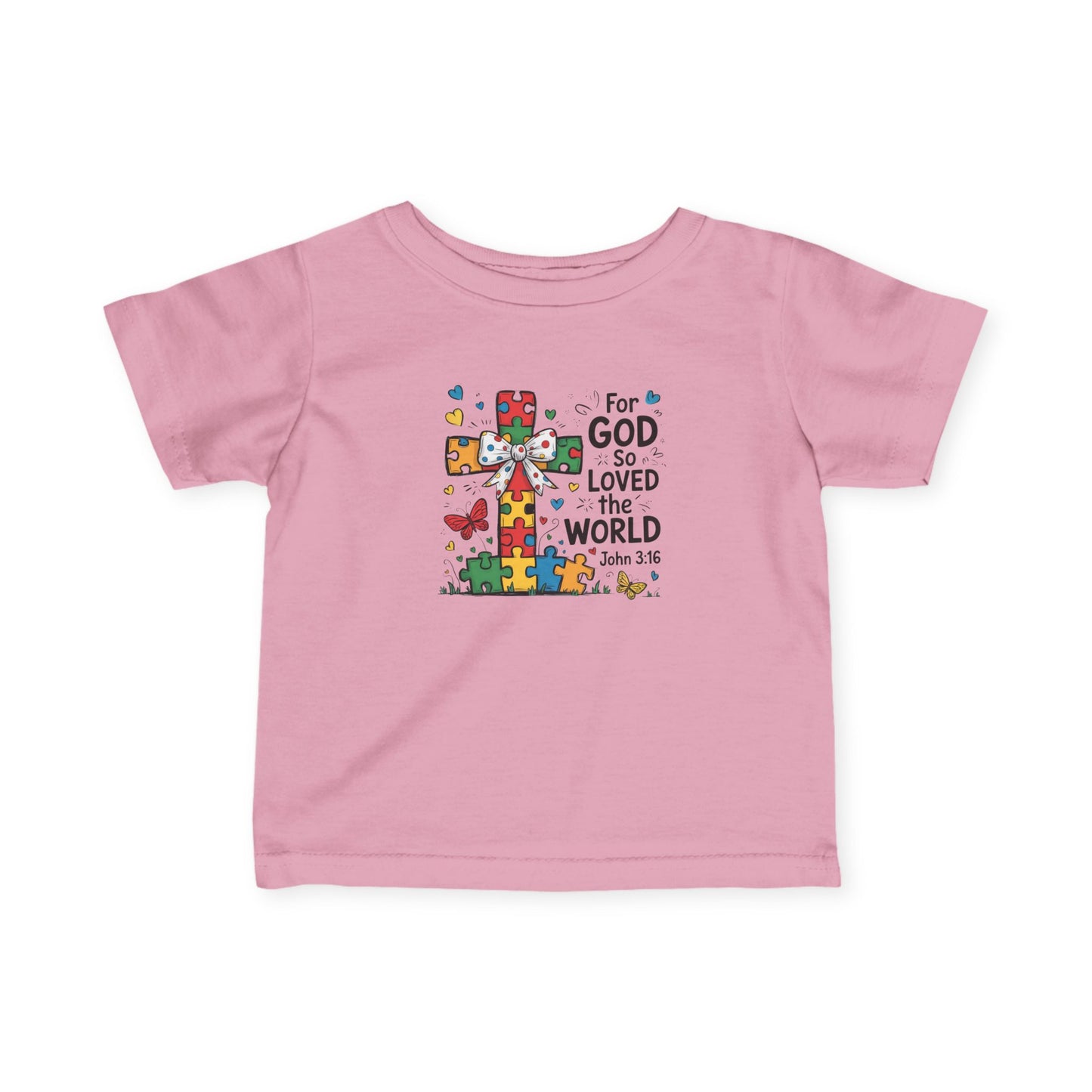 "For God So Love The World" - Infant Fine Jersey Tee