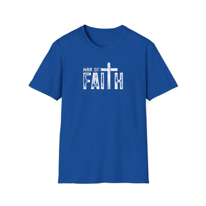 "Man of Faith" Retro Unisex Softstyle T-Shirt