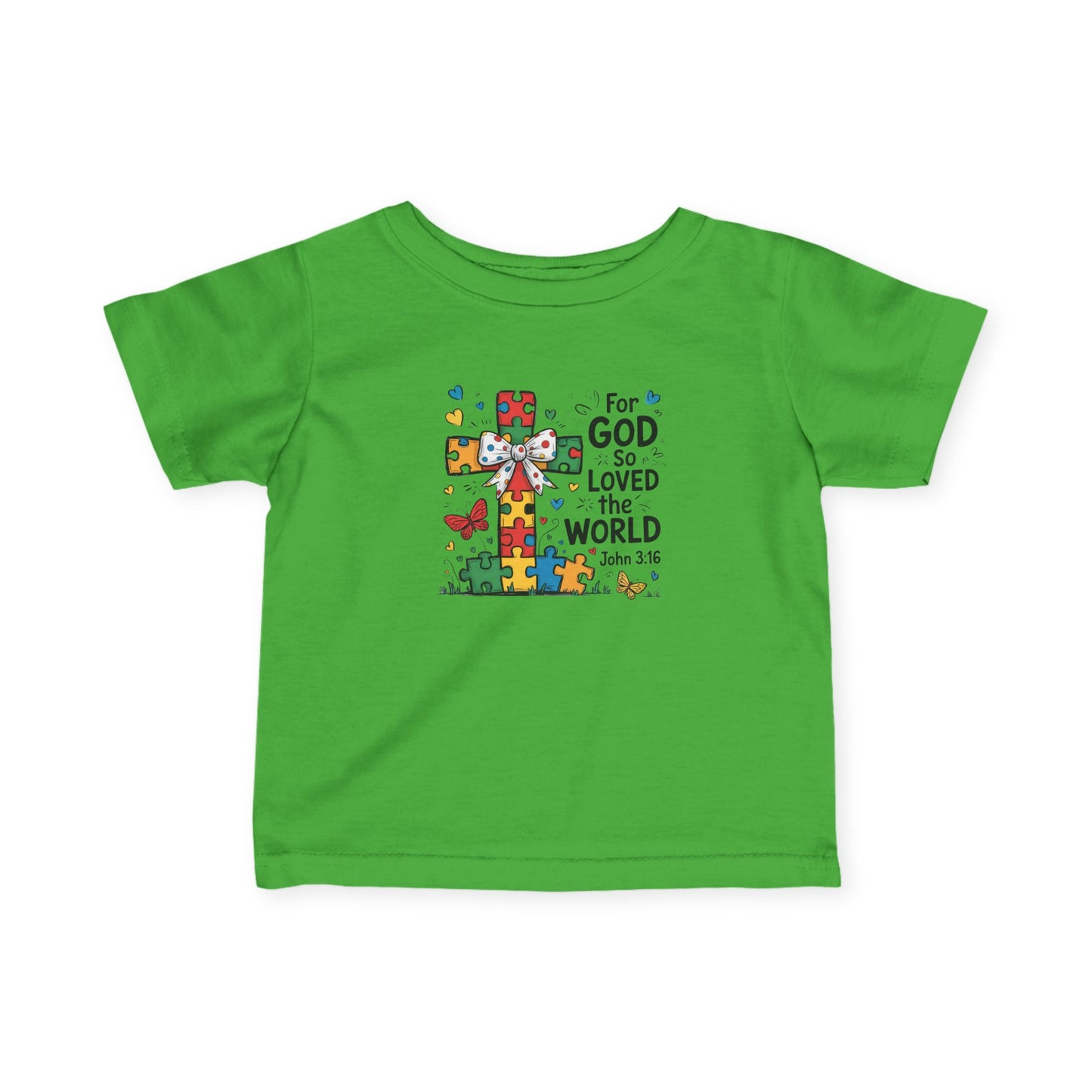 "For God So Love The World" - Infant Fine Jersey Tee