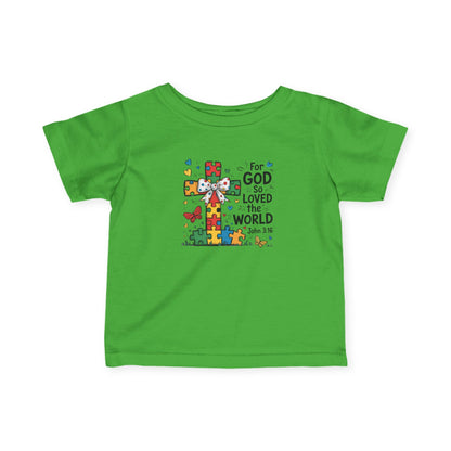 "For God So Love The World" - Infant Fine Jersey Tee