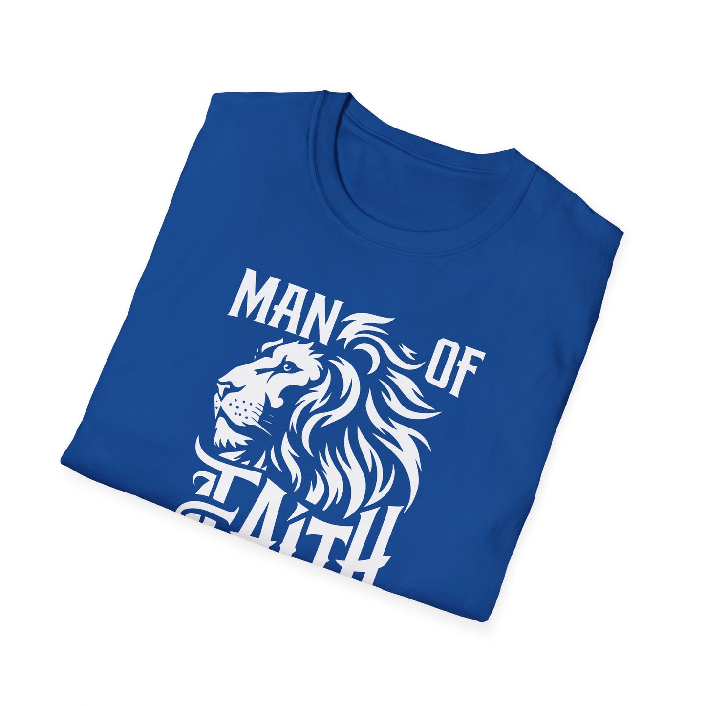 Man of Faith Front Unisex Softstyle T-Shirt