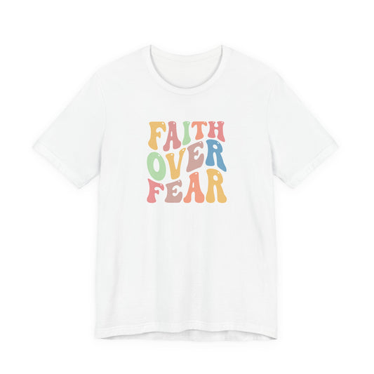 "Faith Over Fear" Retro - Unisex Softstyle T-Shirt