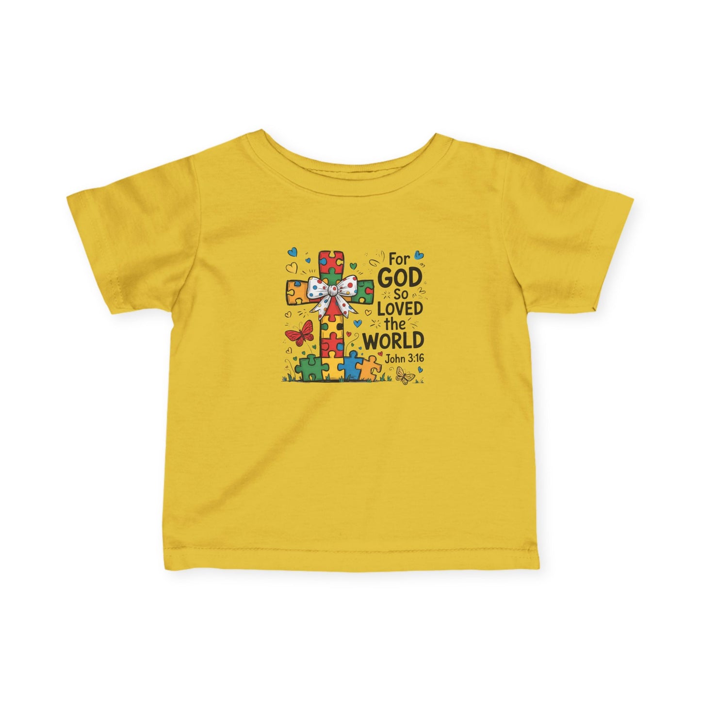"For God So Love The World" - Infant Fine Jersey Tee