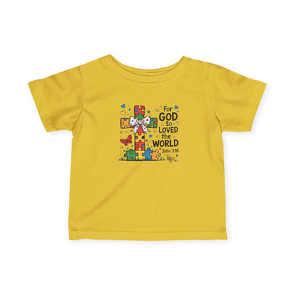 "For God So Love The World" - Infant Fine Jersey Tee
