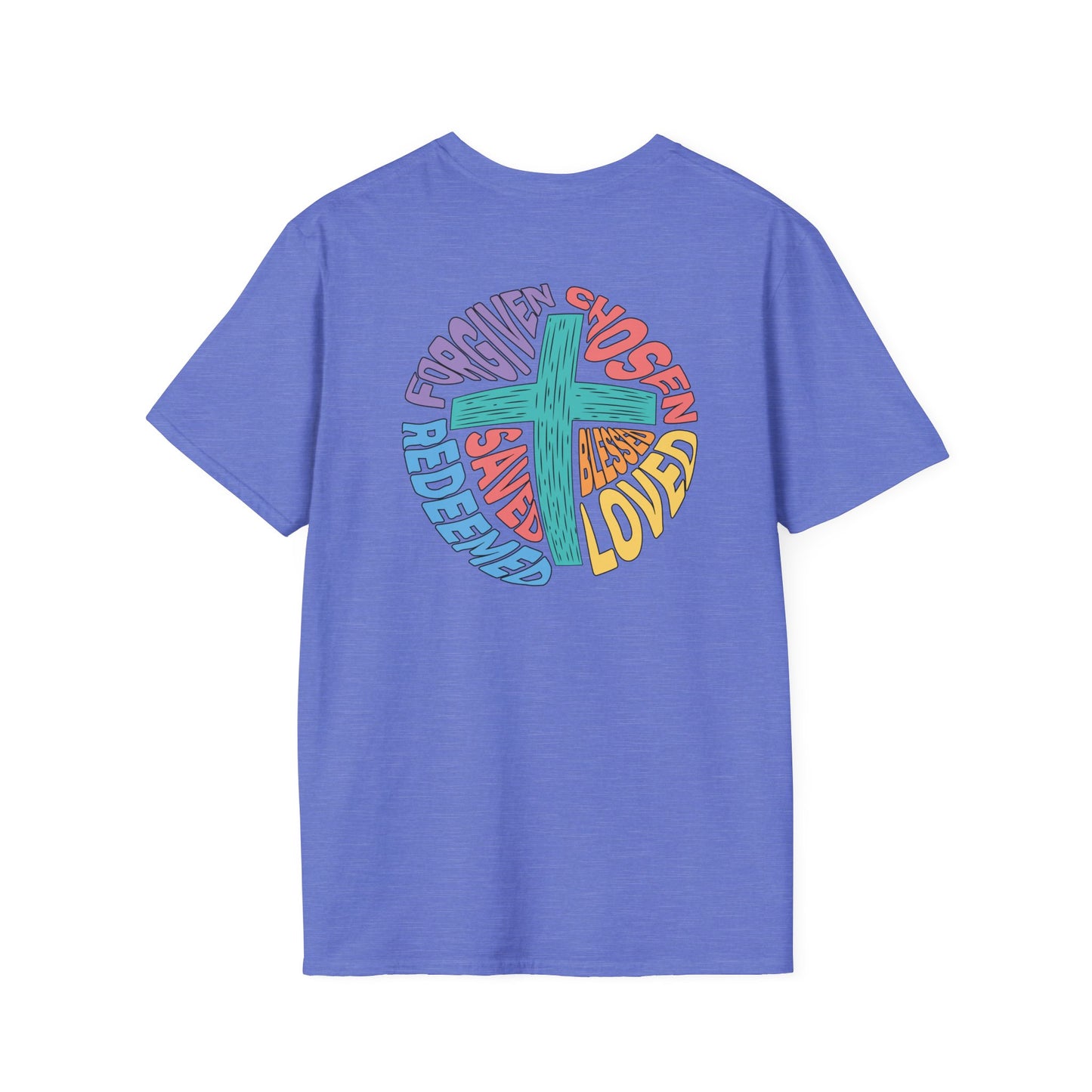 Retro Cross Circle - Unisex Softstyle T-Shirt
