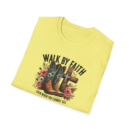 "Walk by Faith" Graphic T-Shirt for Faith-Loving Souls